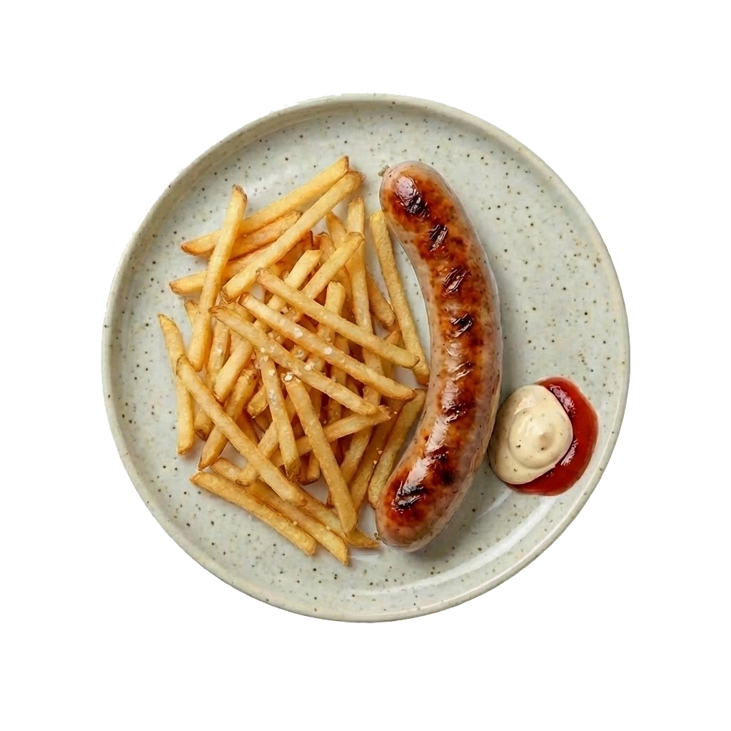 PØLSE MED CHIPS